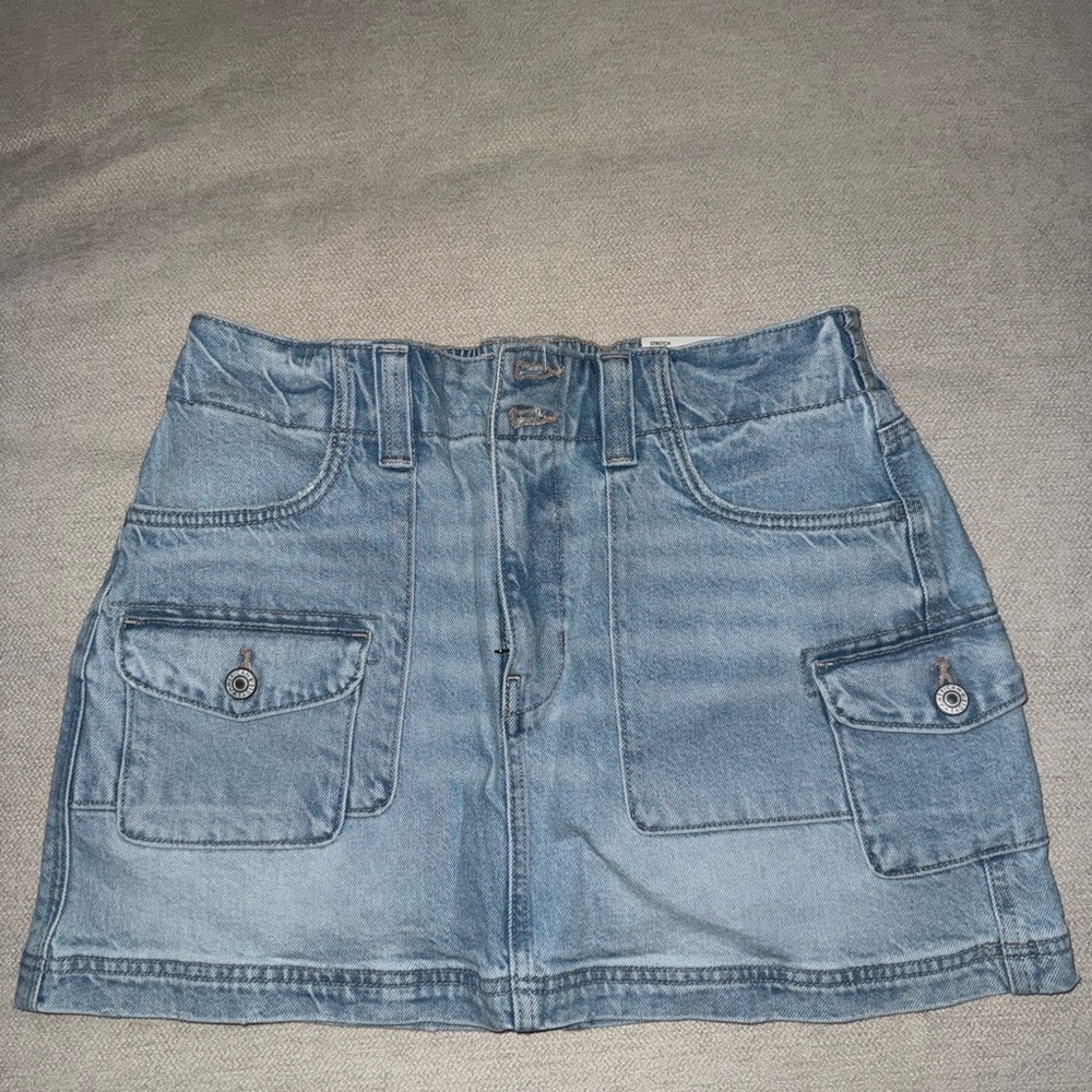 American Eagle Outfitters Blue Denim Mini Skirt